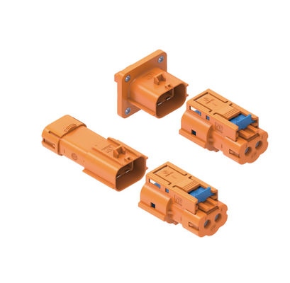 Neopower 800V 20A Hochspannung EV 2-Pin-Stromanschluss mit HVIL, 360° Abschirmung & IP6K9K-Bewertung