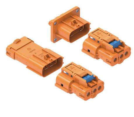 Neopower-Sicherheitsschloss 3-Pin-Automobilstrom- und Signalanschluss, 800V/16A, wasserdicht IP67, HVIL