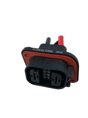 FLV2+8 High-Temp Hybrid Connector 80A 600VAC Schwarzes ABS Gehäuse für Industriefahrzeuge