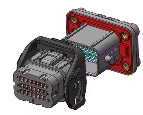 Neopower 32-Pin Hybrid IP67 EV Strom- und Signalanschluss (6x13A Strom, 26x5A Signal)