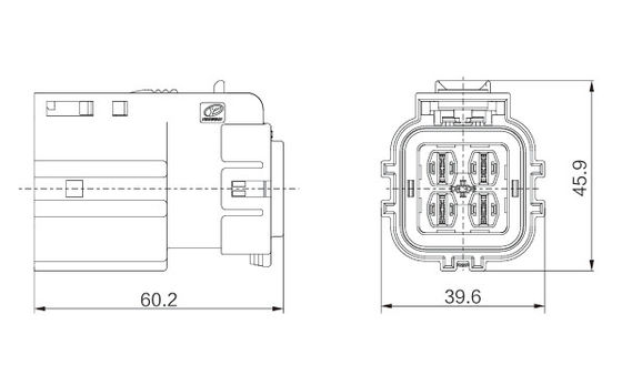 Neopower 4-Pin-Hochspannungsanschluss 40A 1000V für Elektrofahrzeuge und industrielle Anwendungen