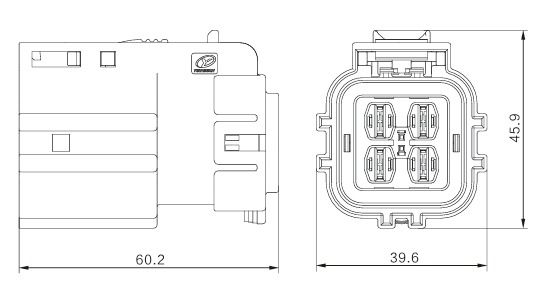 Neopower 800V Hochspannungsanschluss IP67 Wasserdichtes Automobilanschluss